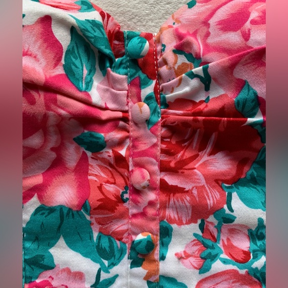 Parisian Works Floral Sweetheart Bustier Crop Top - Picture 3 of 9